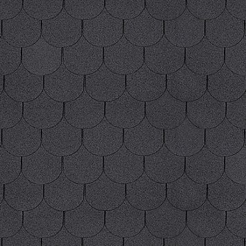 Asphalt shingle - black (beaver)